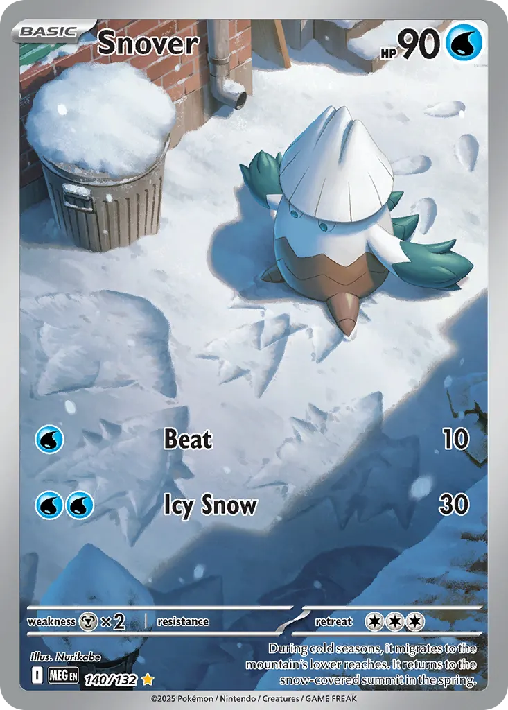 Snover — Mega Evolution 140 Pokémon card