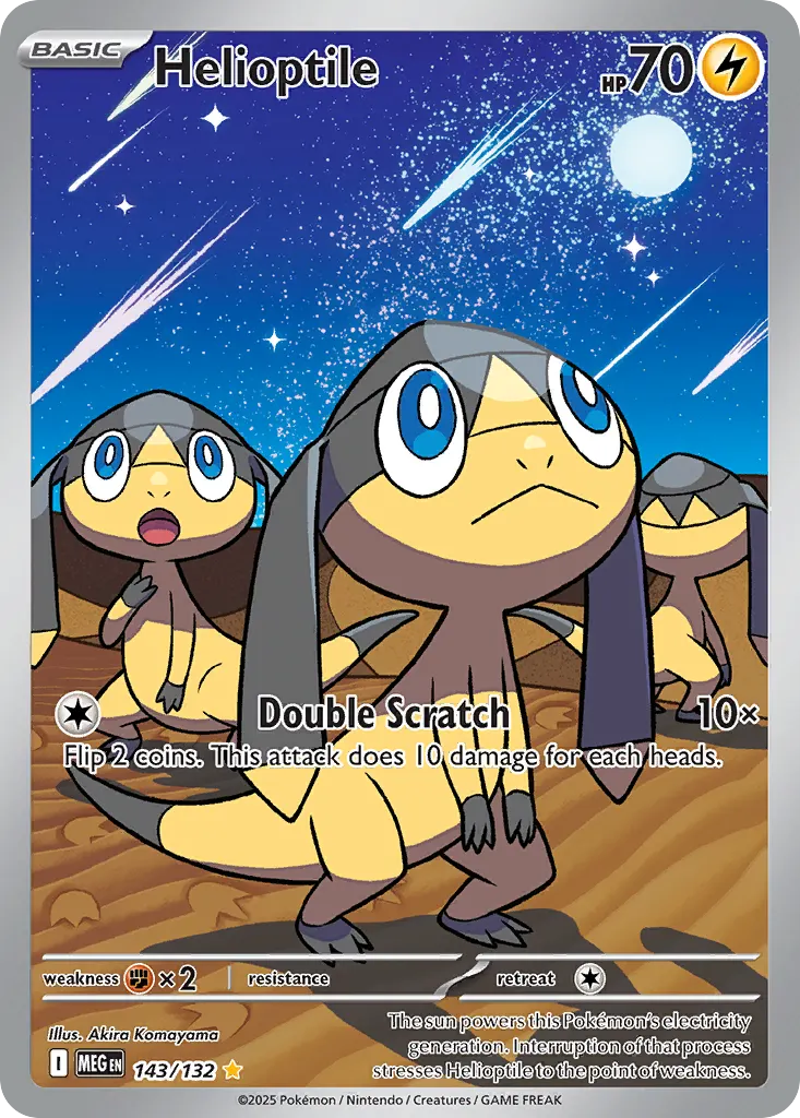 Helioptile — Mega Evolution 143 Pokémon card
