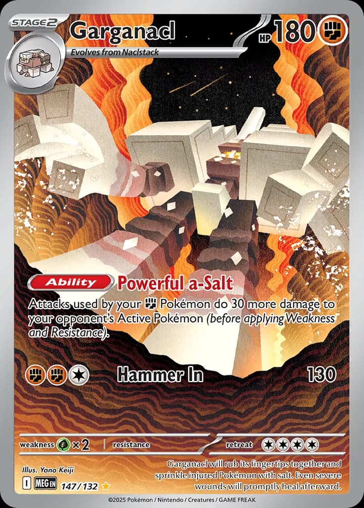 Garganacl — Mega Evolution 147 Pokémon card