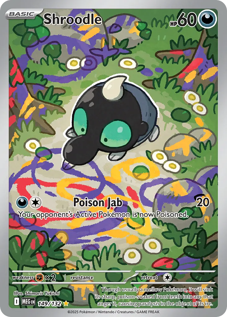 Shroodle — Mega Evolution 149 Pokémon card