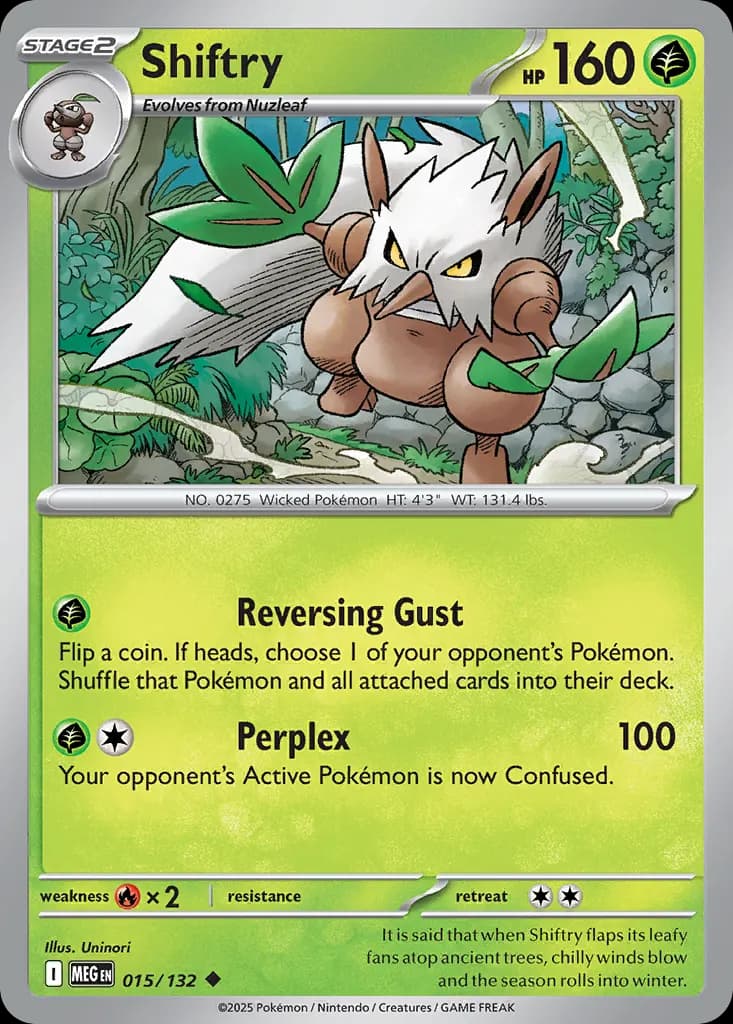 Shiftry — Mega Evolution 15 Pokémon card