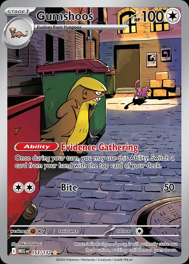 Gumshoos — Mega Evolution 153 Pokémon card