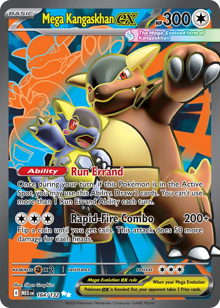 Mega Kangaskhan ex — Mega Evolution 164 Pokémon card