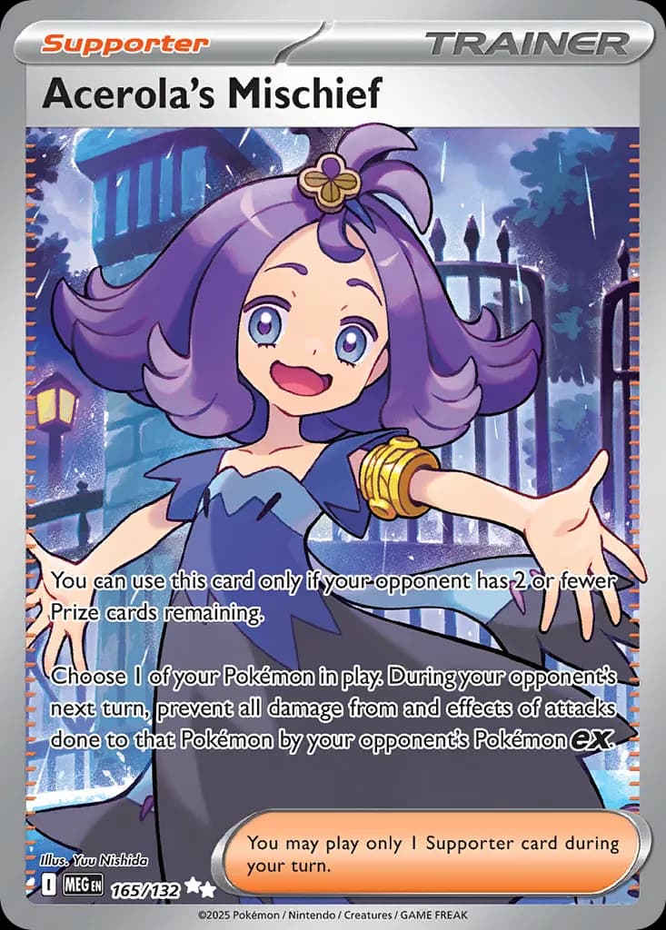 Acerola's Mischief — Mega Evolution 165 Pokémon card