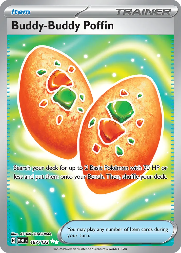 Buddy-Buddy Poffin — Mega Evolution 167 Pokémon card