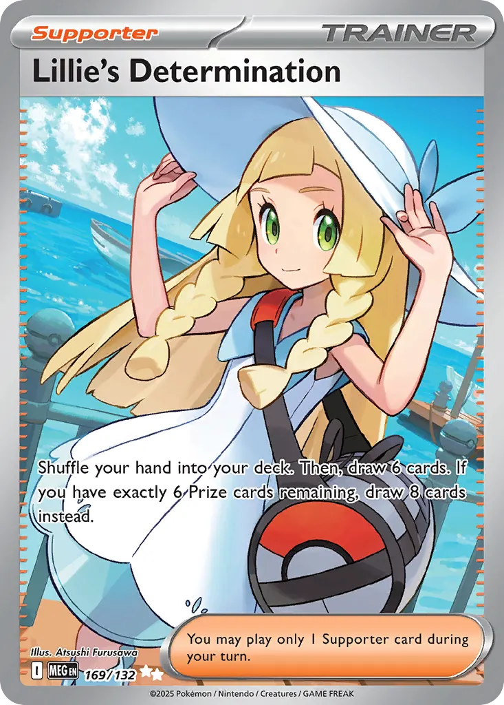Lillie's Determination — Mega Evolution 169 Pokémon card