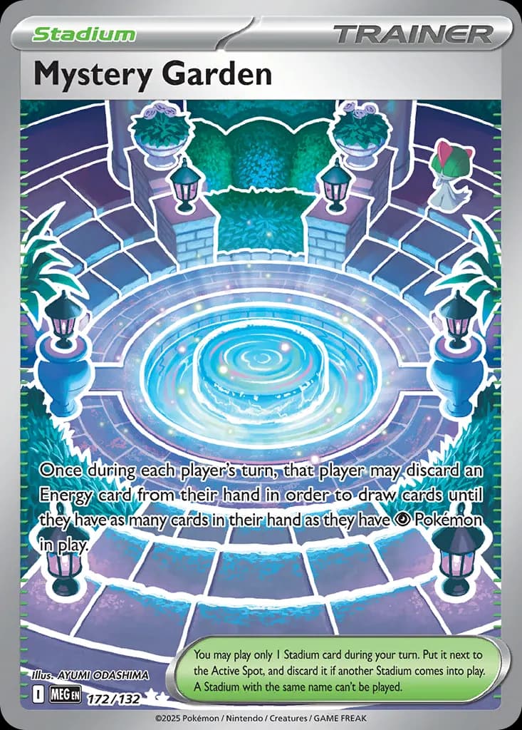 Mystery Garden — Mega Evolution 172 Pokémon card