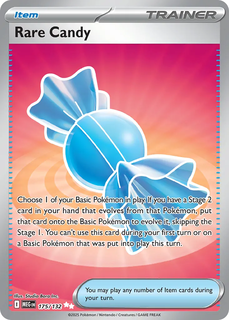 Rare Candy — Mega Evolution 175 Pokémon card