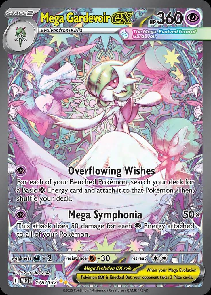 Mega Gardevoir ex — Mega Evolution 178 Pokémon card