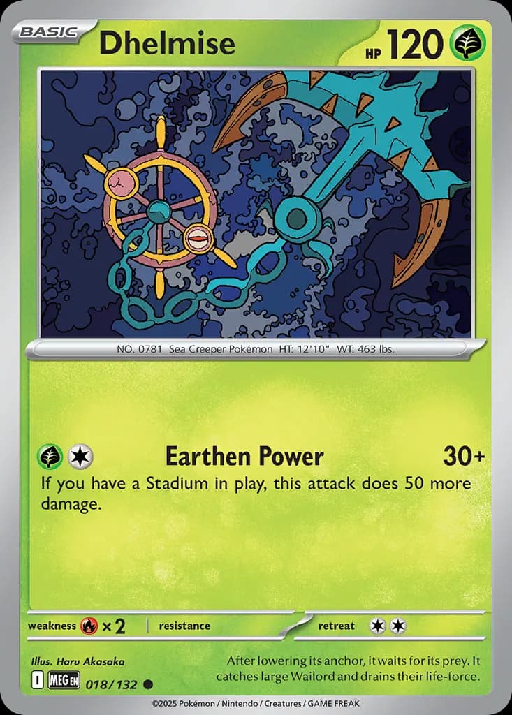 Dhelmise — Mega Evolution 18 Pokémon card