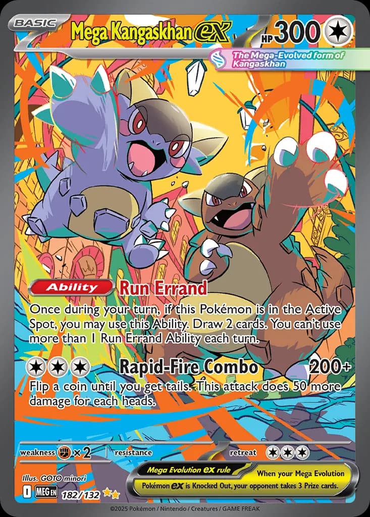 Mega Kangaskhan ex — Mega Evolution 182 Pokémon card