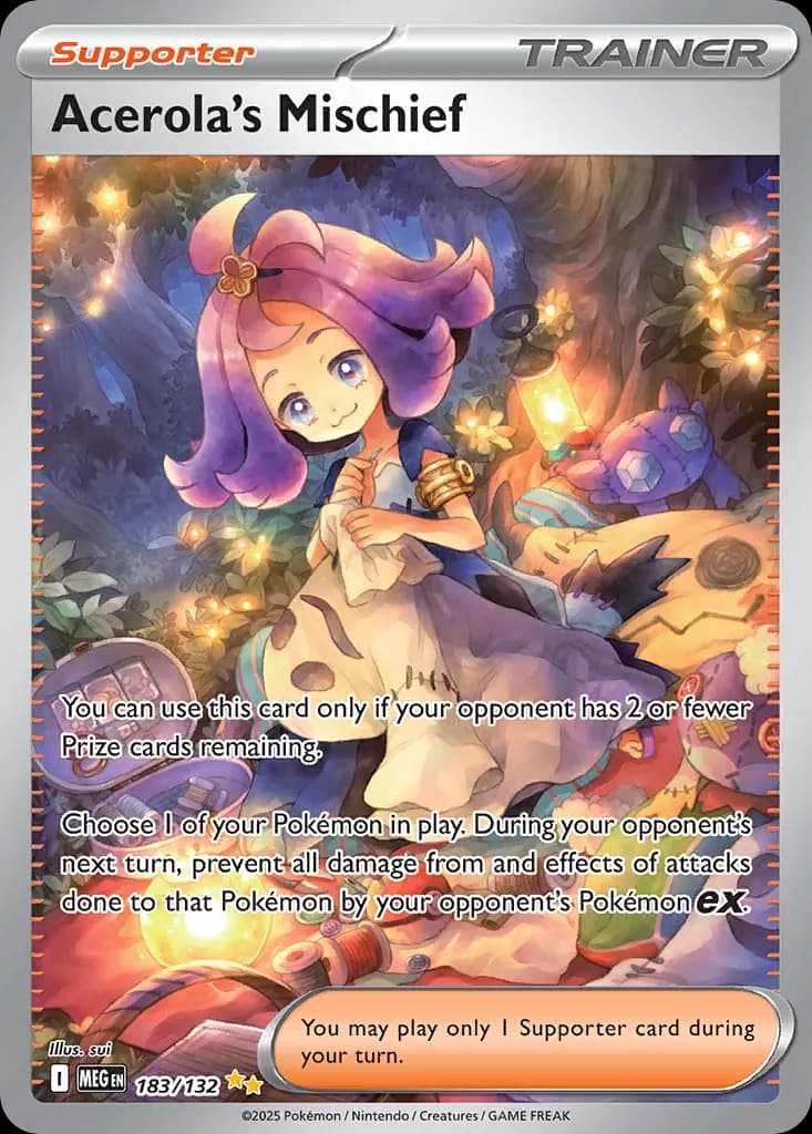 Acerola's Mischief — Mega Evolution 183 Pokémon card