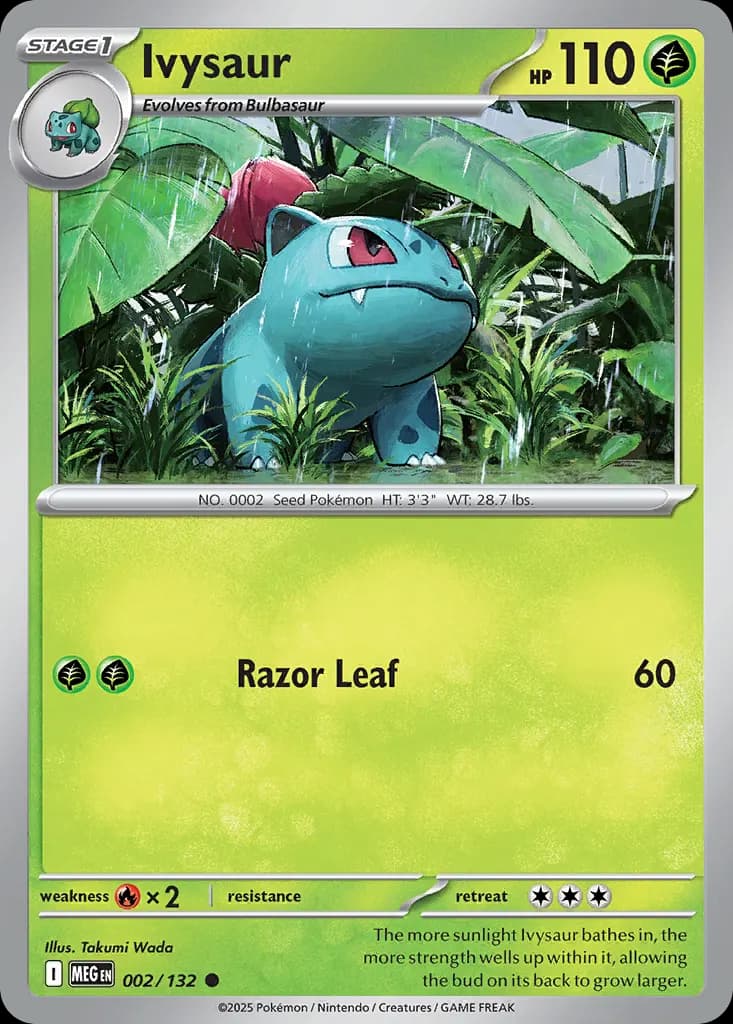 Ivysaur — Mega Evolution 2 Pokémon card