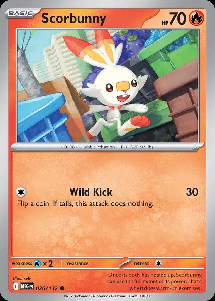Scorbunny — Mega Evolution 26 Pokémon card