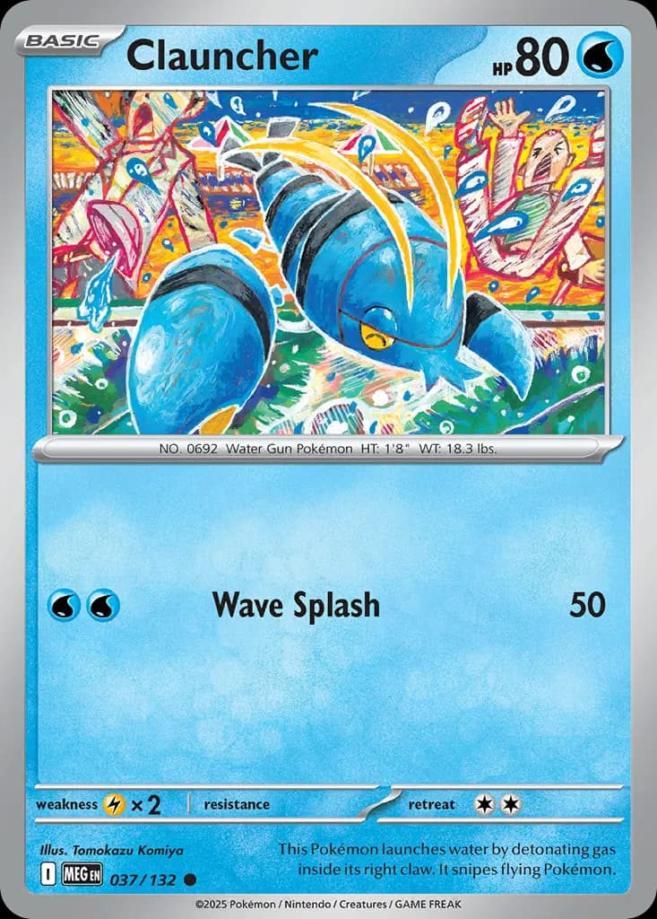 Clauncher — Mega Evolution 37 Pokémon card