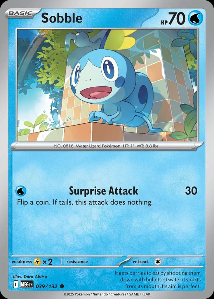 Sobble — Mega Evolution 39 Pokémon card