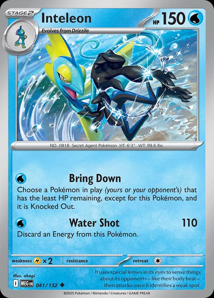 Inteleon — Mega Evolution 41 Pokémon card