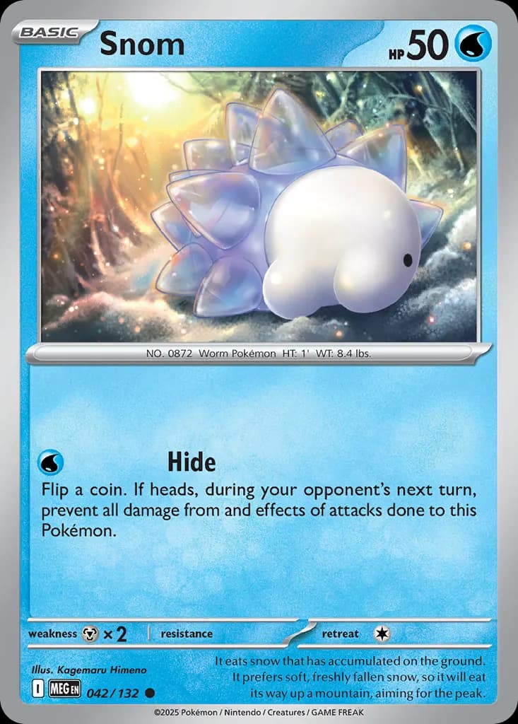 Snom — Mega Evolution 42 Pokémon card