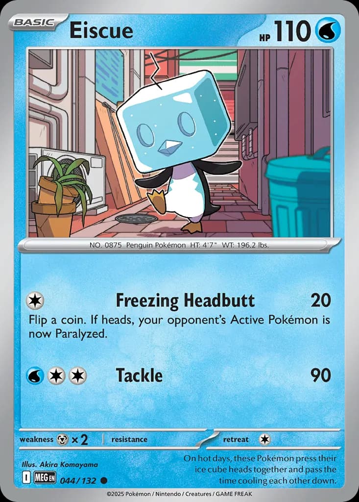 Eiscue — Mega Evolution 44 Pokémon card