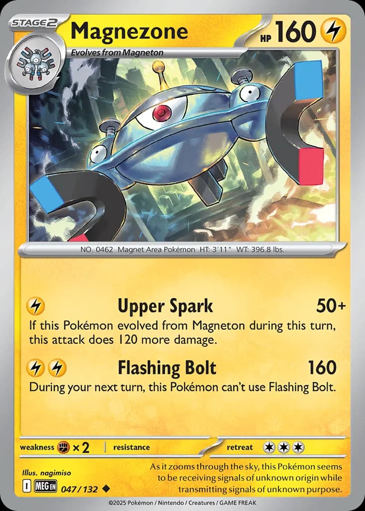 Magnezone — Mega Evolution 47 Pokémon card