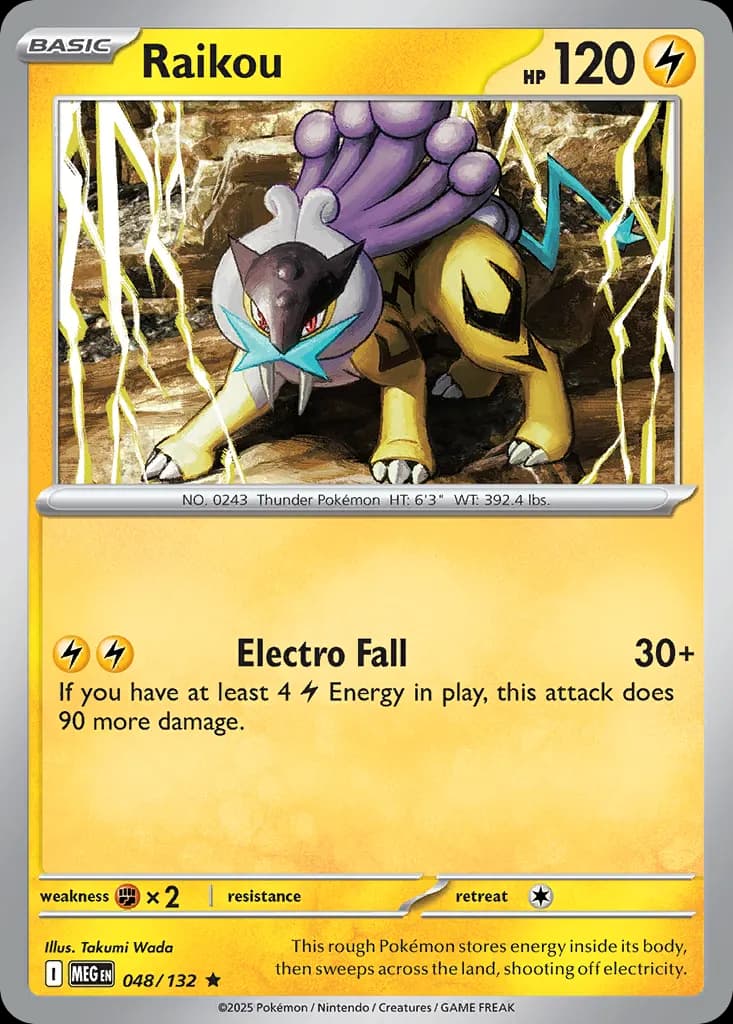 Raikou — Mega Evolution 48 Pokémon card