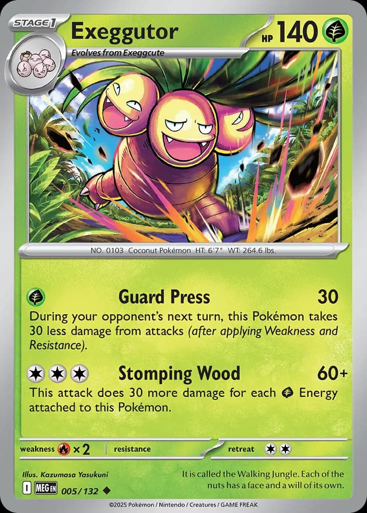 Exeggutor — Mega Evolution 5 Pokémon card