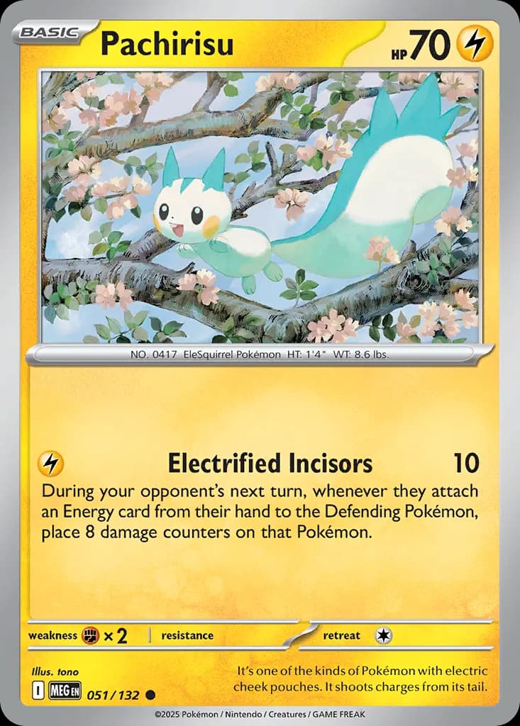 Pachirisu — Mega Evolution 51 Pokémon card