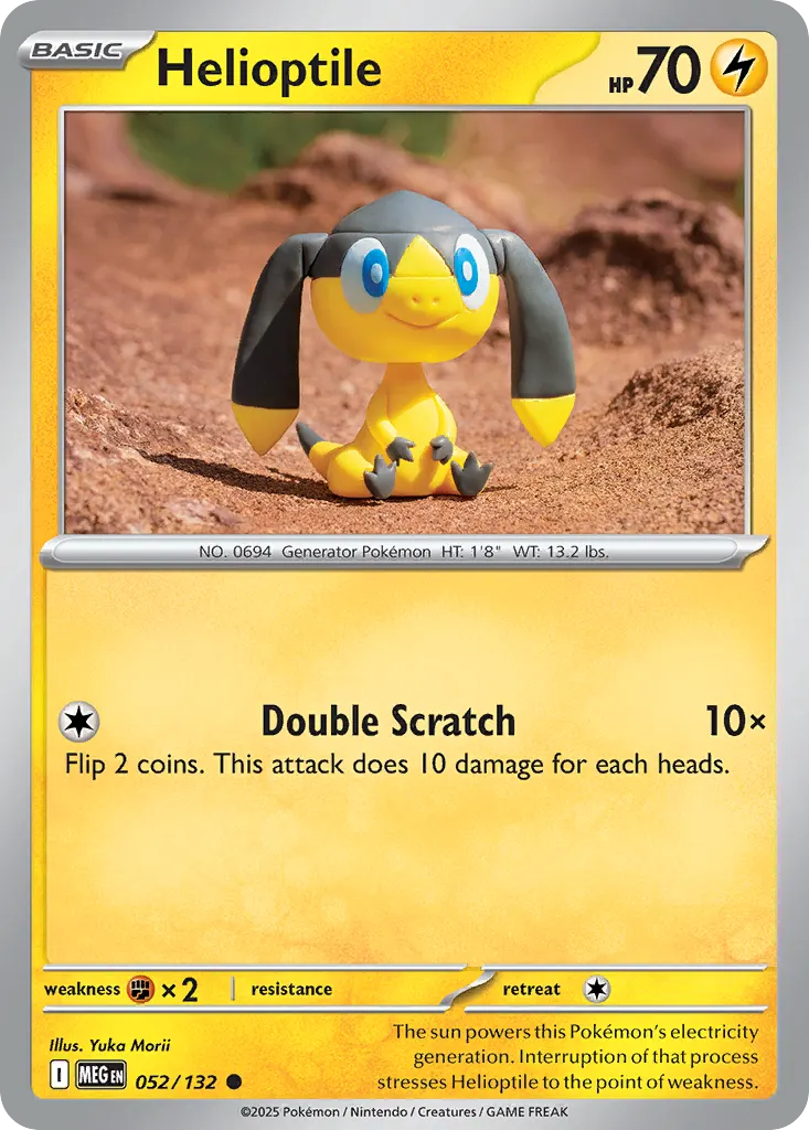 Helioptile — Mega Evolution 52 Pokémon card