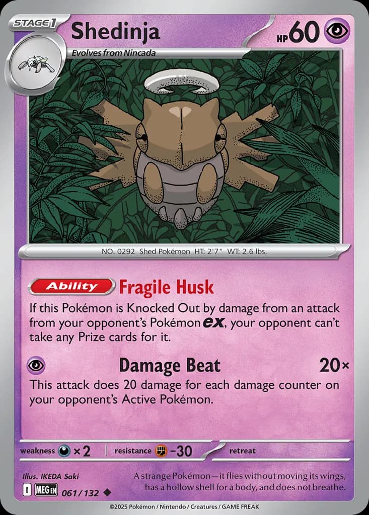 Shedinja — Mega Evolution 61 Pokémon card