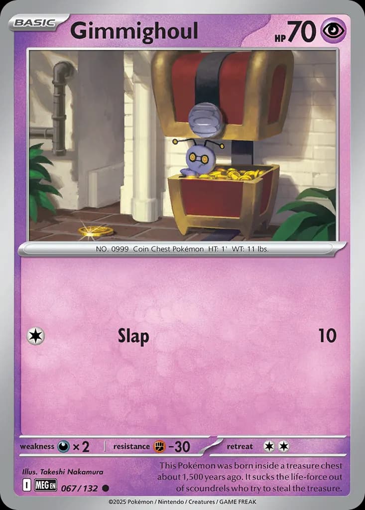 Gimmighoul — Mega Evolution 67 Pokémon card