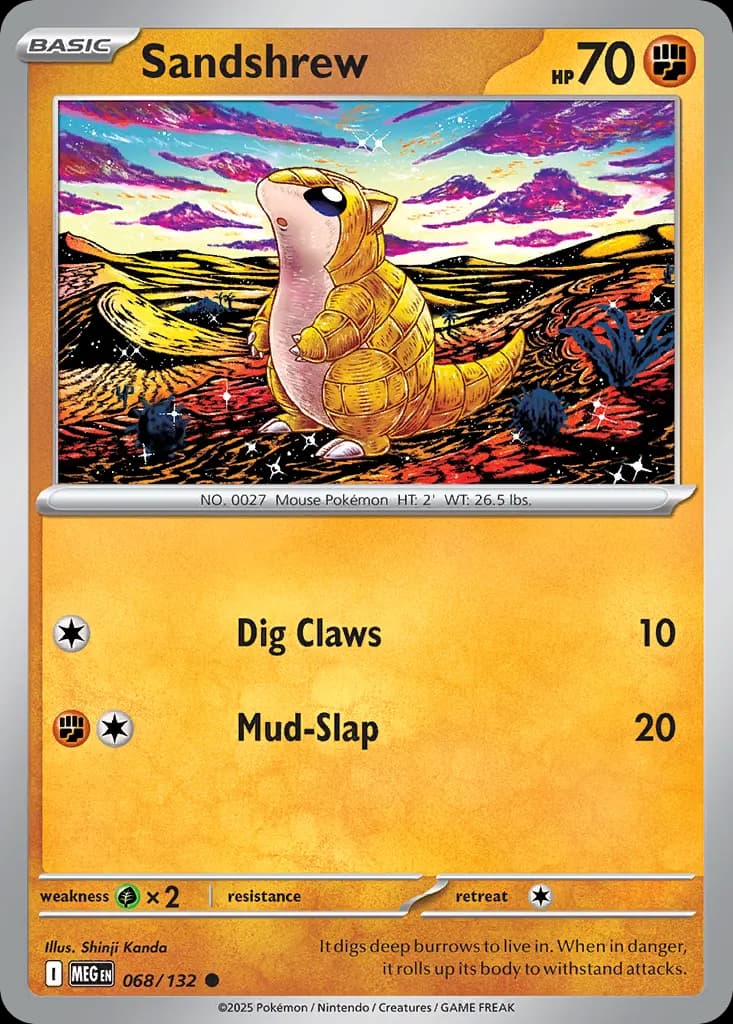 Sandshrew — Mega Evolution 68 Pokémon card