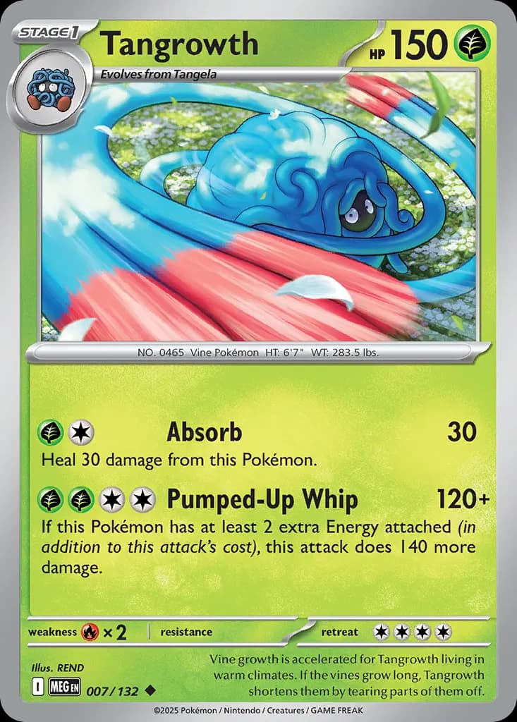 Tangrowth — Mega Evolution 7 Pokémon card