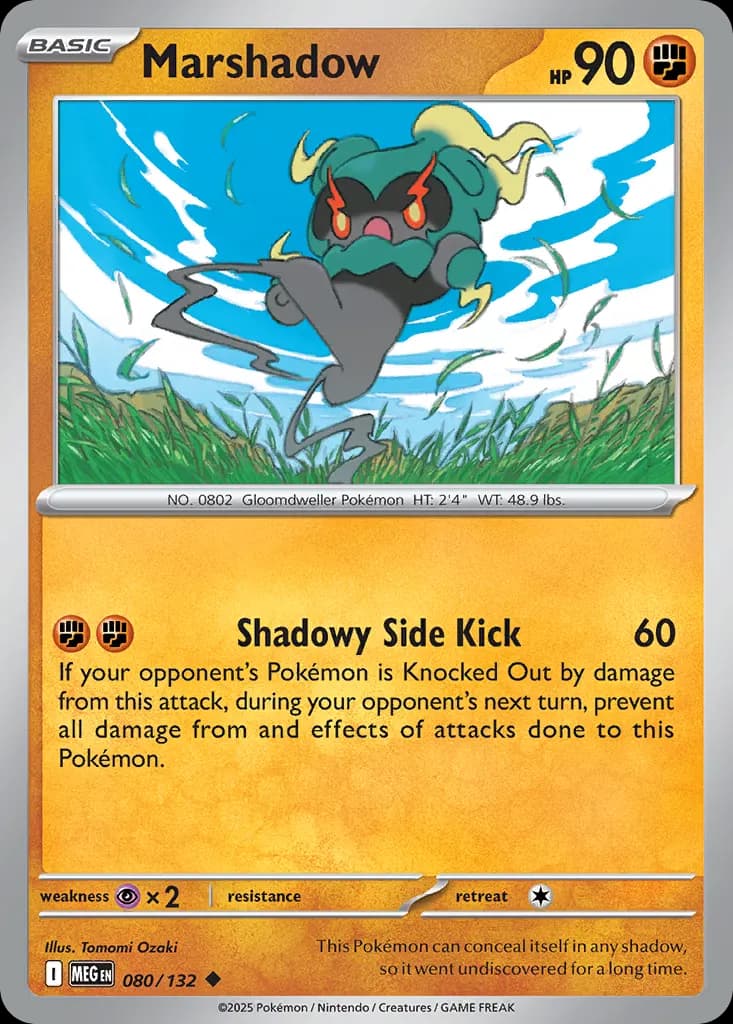 Marshadow — Mega Evolution 80 Pokémon card