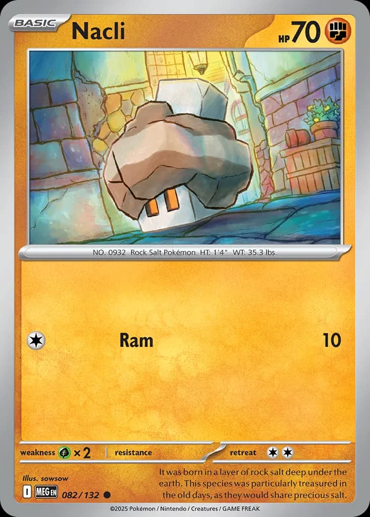 Nacli — Mega Evolution 82 Pokémon card