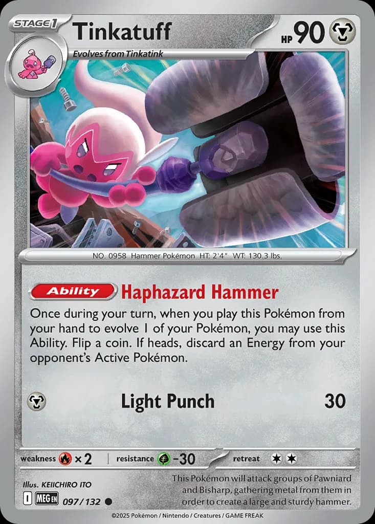 Tinkatuff — Mega Evolution 97 Pokémon card