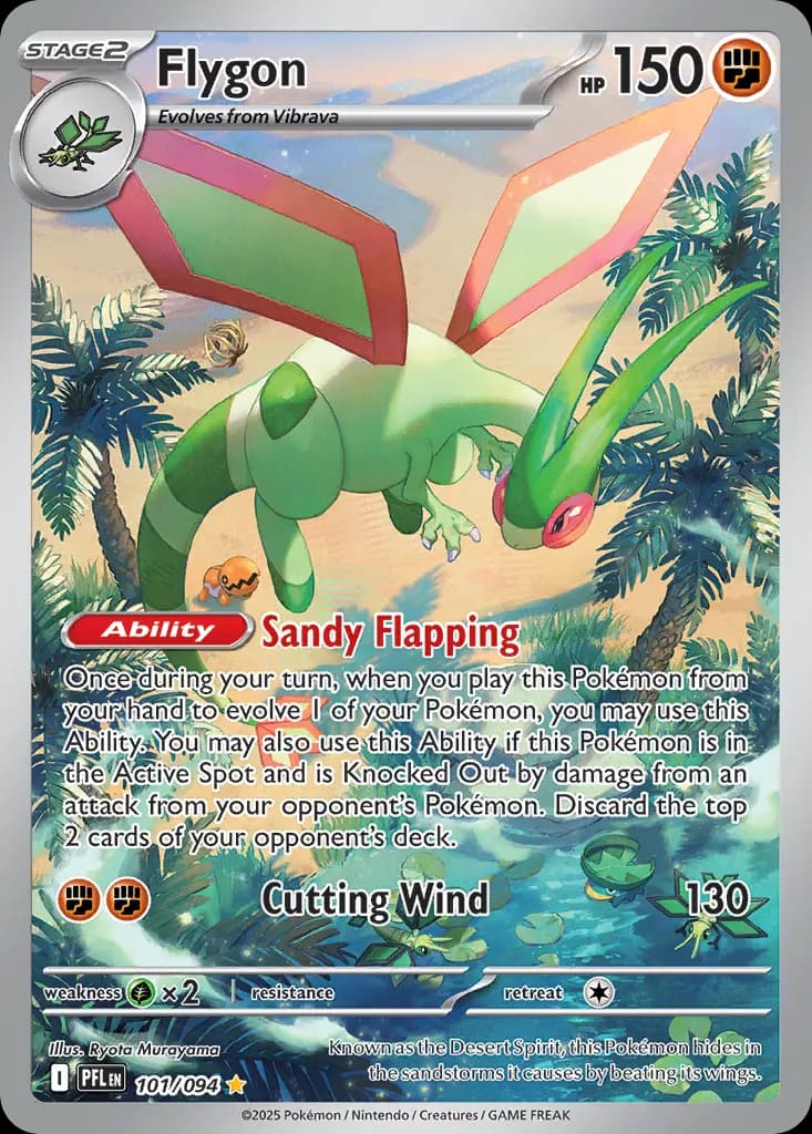 Flygon — Phantasmal Flames 101 Pokémon card