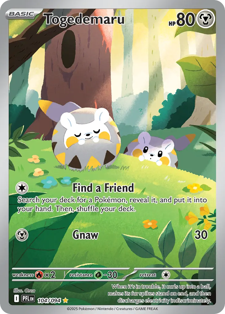 Togedemaru — Phantasmal Flames 104 Pokémon card