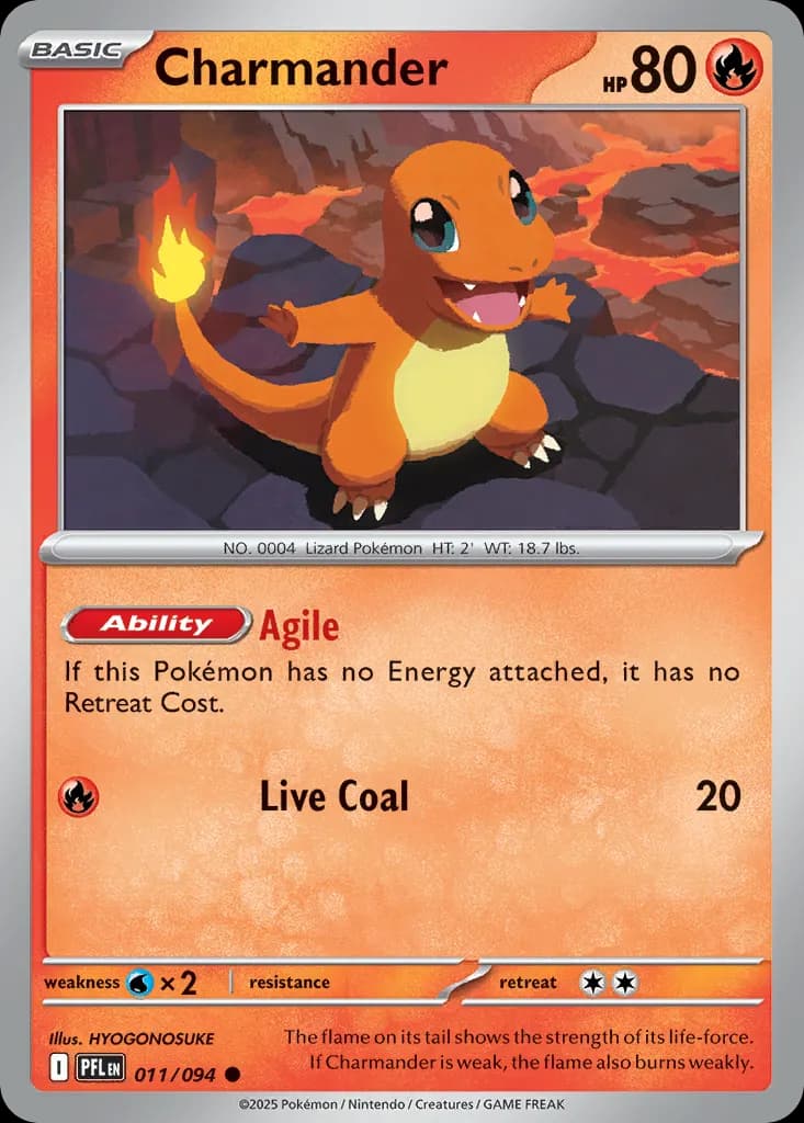 Charmander — Phantasmal Flames 11 Pokémon card