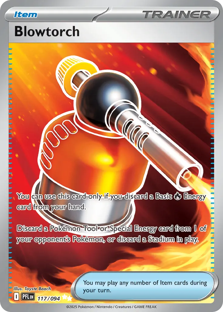 Blowtorch — Phantasmal Flames 117 Pokémon card