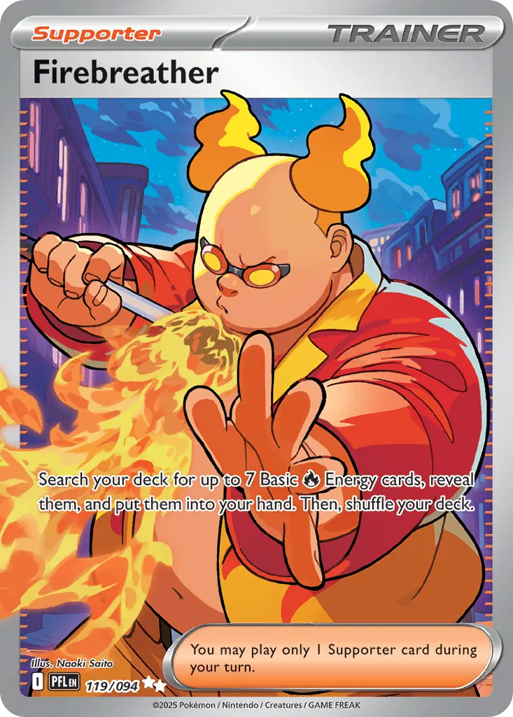 Firebreather — Phantasmal Flames 119 Pokémon card