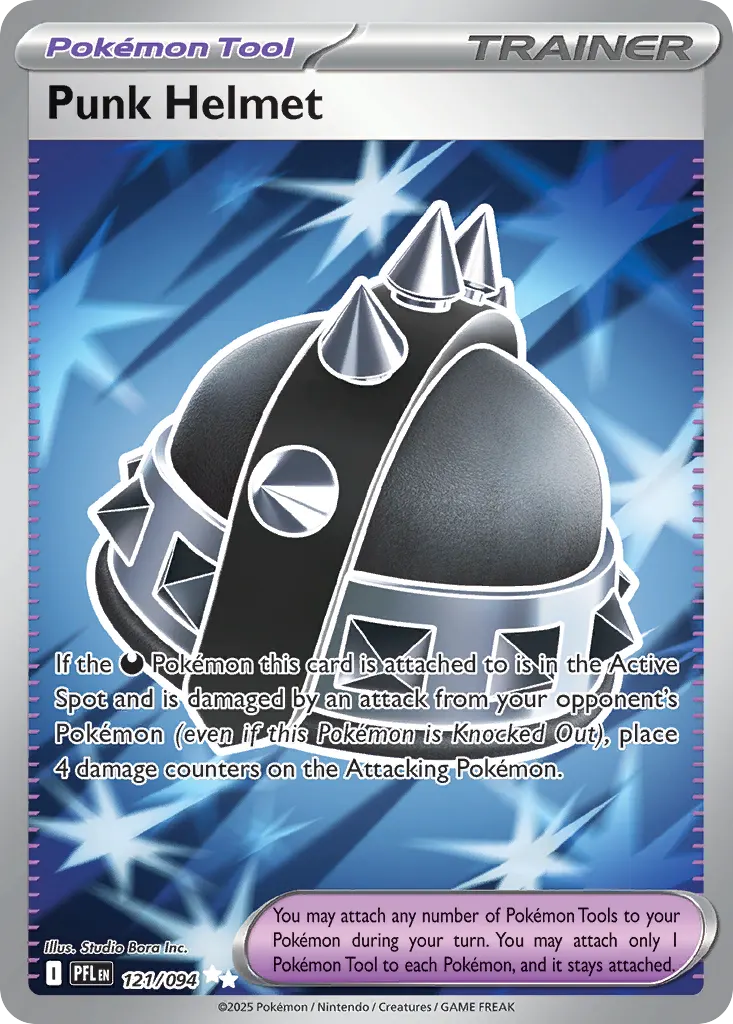 Punk Helmet — Phantasmal Flames 121 Pokémon card