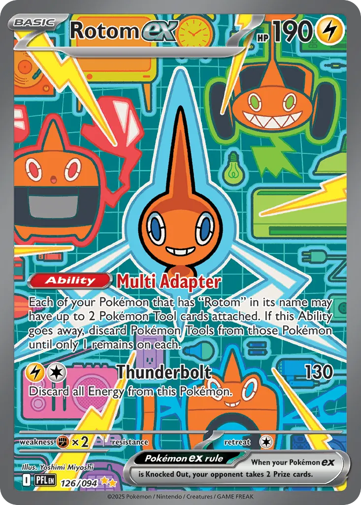 Rotom ex — Phantasmal Flames 126 Pokémon card