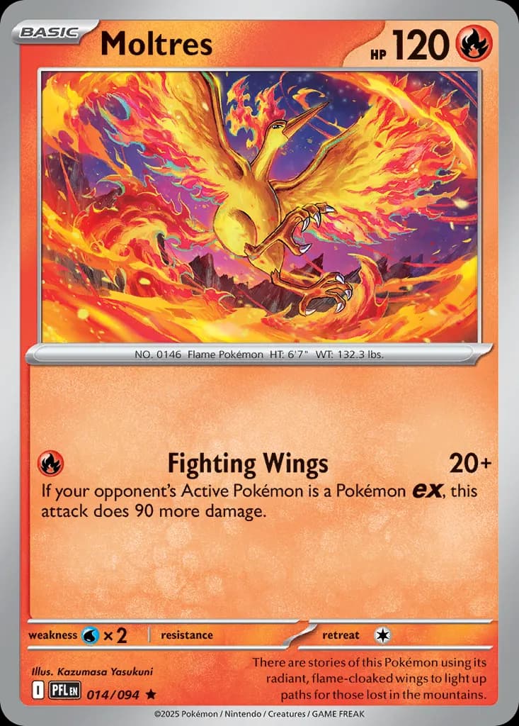 Moltres — Phantasmal Flames 14 Pokémon card