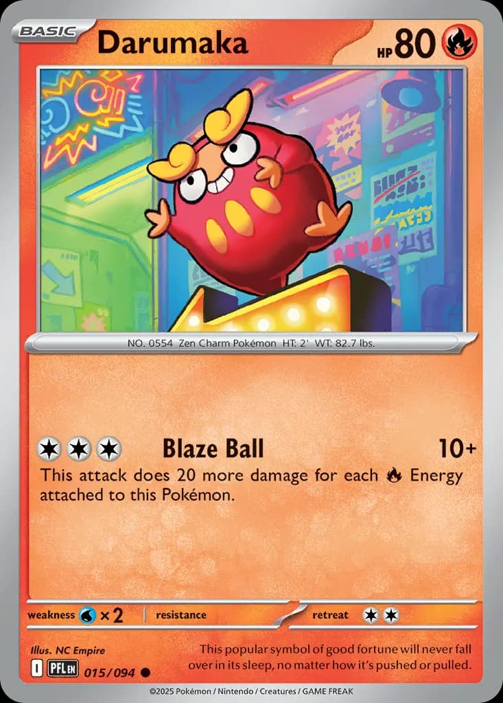 Darumaka — Phantasmal Flames 15 Pokémon card