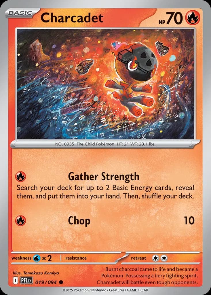 Charcadet — Phantasmal Flames 19 Pokémon card