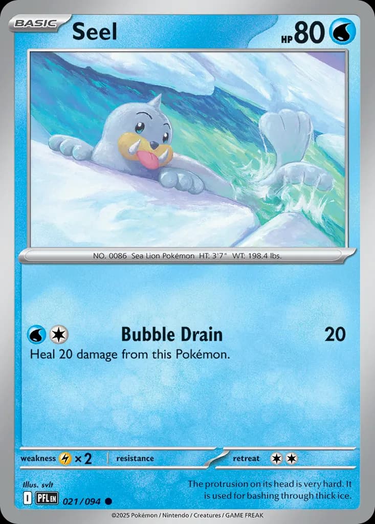 Seel — Phantasmal Flames 21 Pokémon card