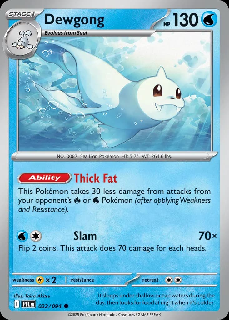 Dewgong — Phantasmal Flames 22 Pokémon card