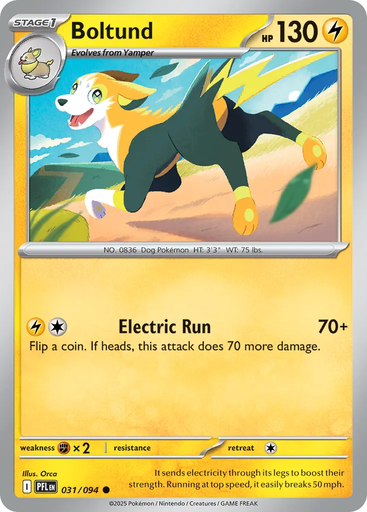Boltund — Phantasmal Flames 31 Pokémon card