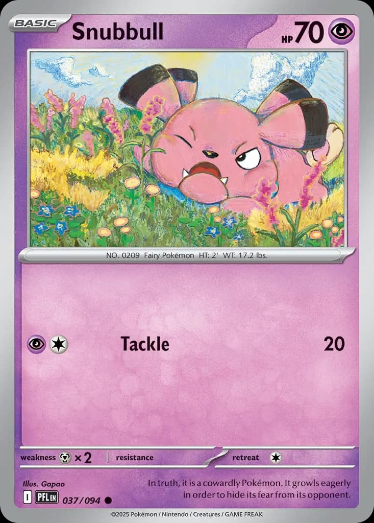 Snubbull — Phantasmal Flames 37 Pokémon card