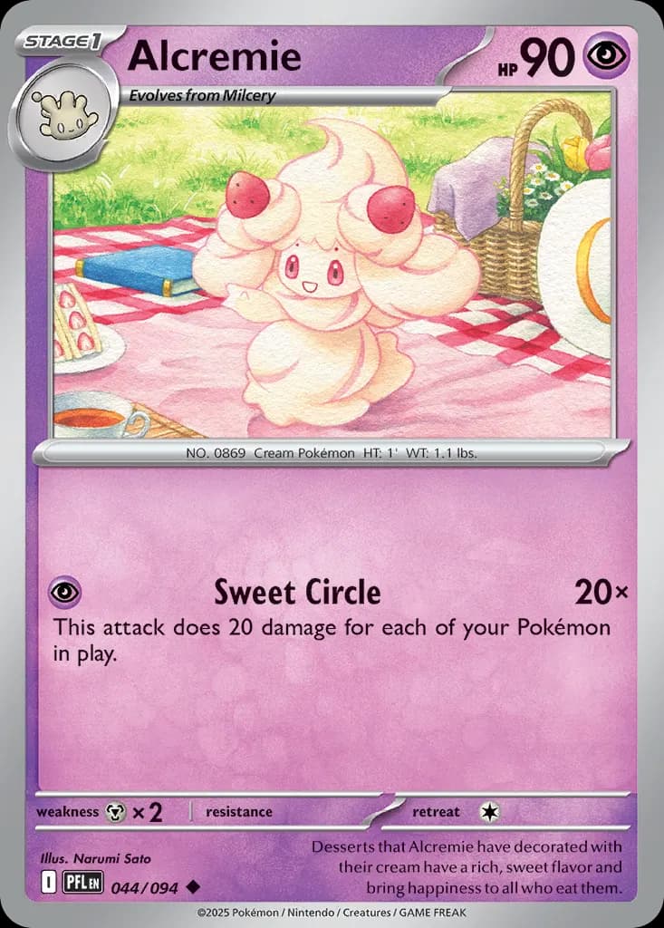 Alcremie — Phantasmal Flames 44 Pokémon card
